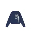 Thinking Mu Women's Philis Blue Knitted Sweater In Blue