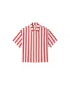 Thinking Mu Women's Red Striped Blouse Anna