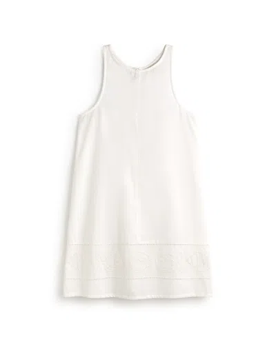 Thinking Mu Women's Short White Embroidered Dress Aniela