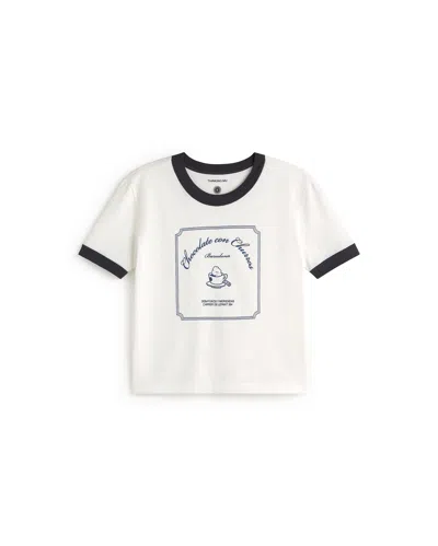 Thinking Mu Women's White Churros Zowie R T-shirt