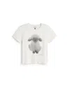 Thinking Mu Women's White Cloud Sheep Ida T-shirt In White