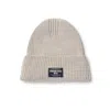 Thinking Mu Women's White Ecru Wool Amor Beanie In Gray