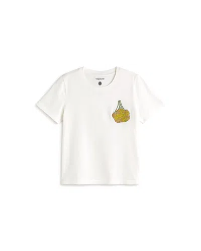 Thinking Mu Women's White Embroidered Limes Ida T-shirt