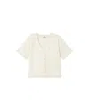 Thinking Mu Women's White Hemp Blouse Libelula In White