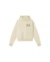 Thinking Mu Women's White Hooded Sweatshirt Sun Type Valeria In White