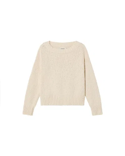 Thinking Mu Women's White Knitted Sweater Clara