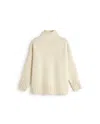 Thinking Mu Women's White Oversize Wool Imogen Sweater In Neutral