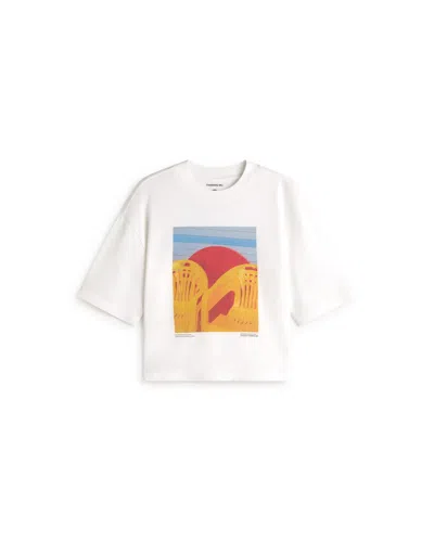 Thinking Mu Women's White Yosigo Lena Oversize T-shirt