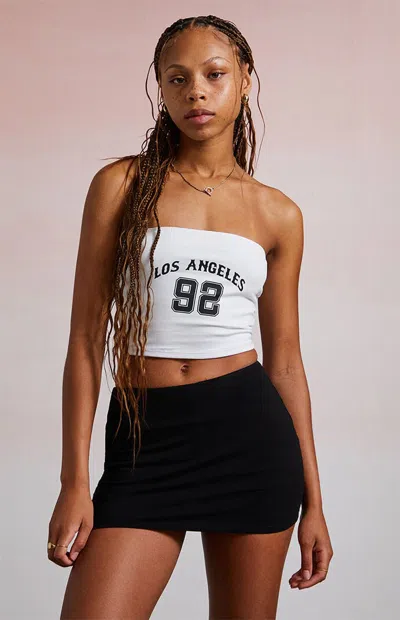 Third Charm Women's Los Angeles 92 Tube Top In White
