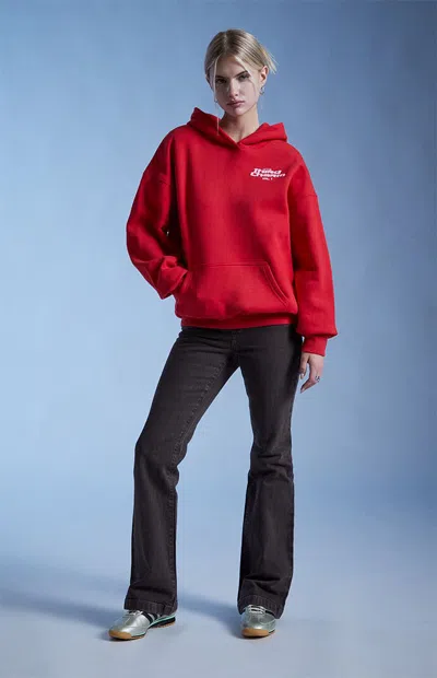 Third Charm Women's Red Puff Graphic Vol. 1 Hoodie