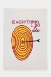 Third Drawer Down Everything I Do Is Right Tea Towel X David Shrigley In Multi