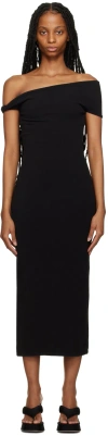 Third Form Black Intertwined Midi Dress In Black