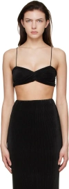 Third Form Black Polyester Camisole In Black