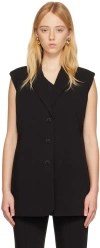 Third Form Black Reset Longline Vest In Black