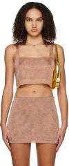 Third Form Bronze Heavy Metal Tank Top In Rose Gold