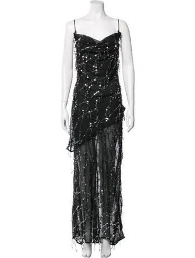 Pre-owned Third Form Cowl Neck Long Dress W/ Tags In Black
