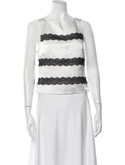 Pre-owned Third Form Crew Neck Sleeveless Top W/ Tags In White