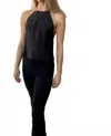 Third Form Crush Bias Halter Top In Black In Black