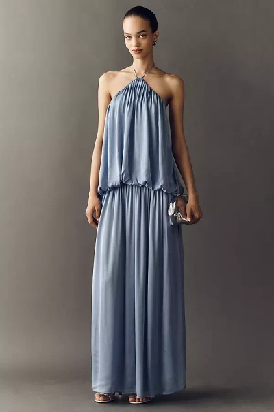 Third Form Dreamt Halter Maxi Dress In Gray