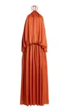 Third Form Dreamt Halter Maxi Dress | Nectar In Orange