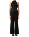 Third Form Elemental Ruched Top In Black In Black