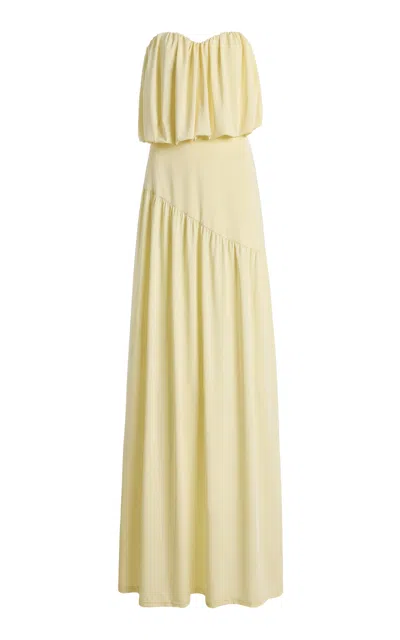 Third Form Exclusive Seraphic Strapless Maxi Dress In Yellow
