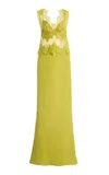 Third Form Exclusive Visions Lace Maxi Dress In Yellow