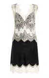 Third Form Exclusive Visions Lace Mini Dress In Black