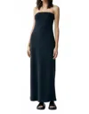 Third Form Form Strapless Maxi Dress In Washed Black In Black