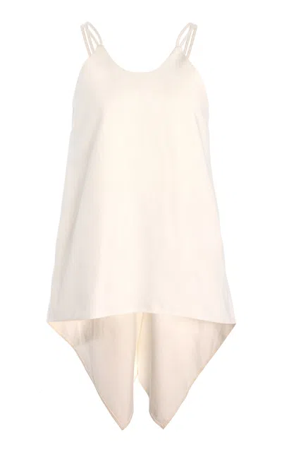 Third Form Fusion Tailored Cotton Pants In Ivory