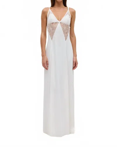 Third Form Inhale Panel Slip Dress In Opal In White