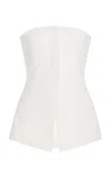 Third Form Innate Strapless Cotton-linen Top In Ivory