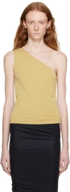 Third Form Khaki Form One Shoulder Tank Top In Khaki
