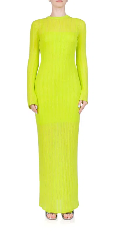 THIRD FORM LINE UP KNIT MAXI DRESS IN ACID