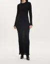 THIRD FORM LINE UP KNIT MAXI DRESS IN BLACK