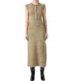 Third Form Melange Knit Midi Dress In Pebble In Green