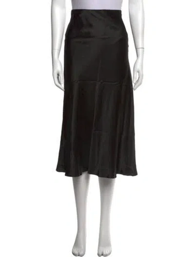 Pre-owned Third Form Midi Length Skirt In Black