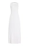 Third Form Momentum Open Back Cotton Maxi Dress In White