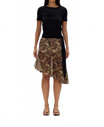 Third Form Nova Tie Tee In Onyx In Black