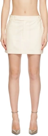 Third Form Off-white Reset Tailored Miniskirt In Off White