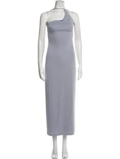 Pre-owned Third Form One-shoulder Long Dress In Blue