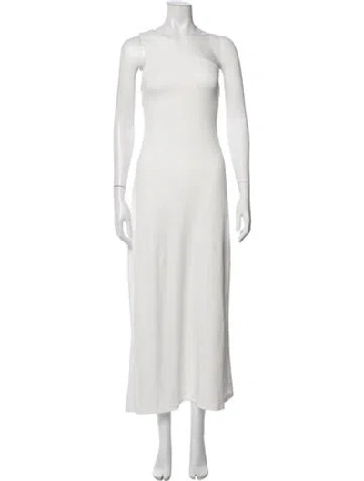 Pre-owned Third Form One-shoulder Long Dress In White