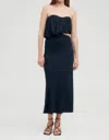 Third Form Overflow 2.0 Strapless Dress In Black In Black