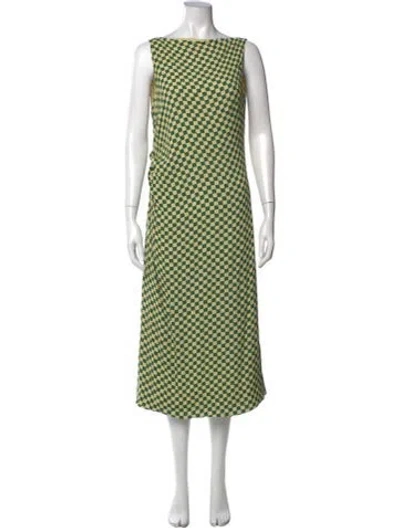 Pre-owned Third Form Printed Midi Length Dress In Multi