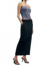 Third Form Protocol Tailored Maxi Skirt In Raven In Multi