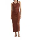 Third Form Push Pull Tank Dress In Cinnamon In Brown