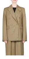 Third Form Resolute Double Breasted Blazer In Olive Branch In Multi