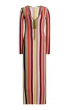 Third Form Rhythm Striped Knit Maxi Dress In Multi