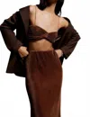 Third Form Rolling Hills Twist Bra In Brown In Brown