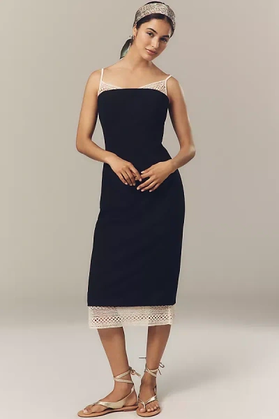 Third Form Sable Twofer Sweater Midi Dress In Black